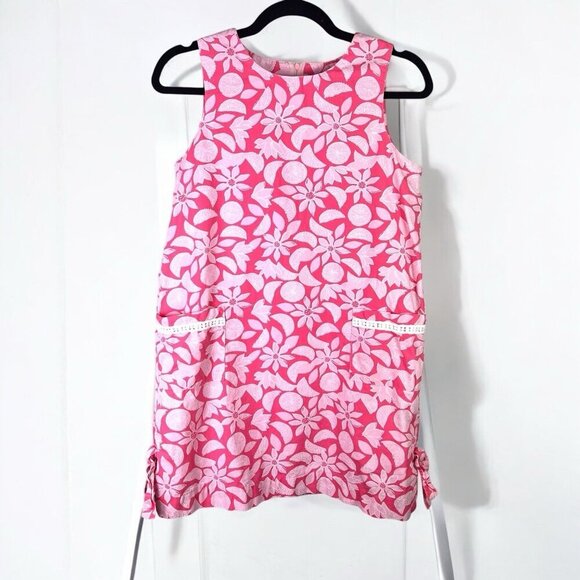 Lilly Pulitzer Kids Girl Pink Dress Floral Easter Spring Girly size 14 - Picture 1 of 8